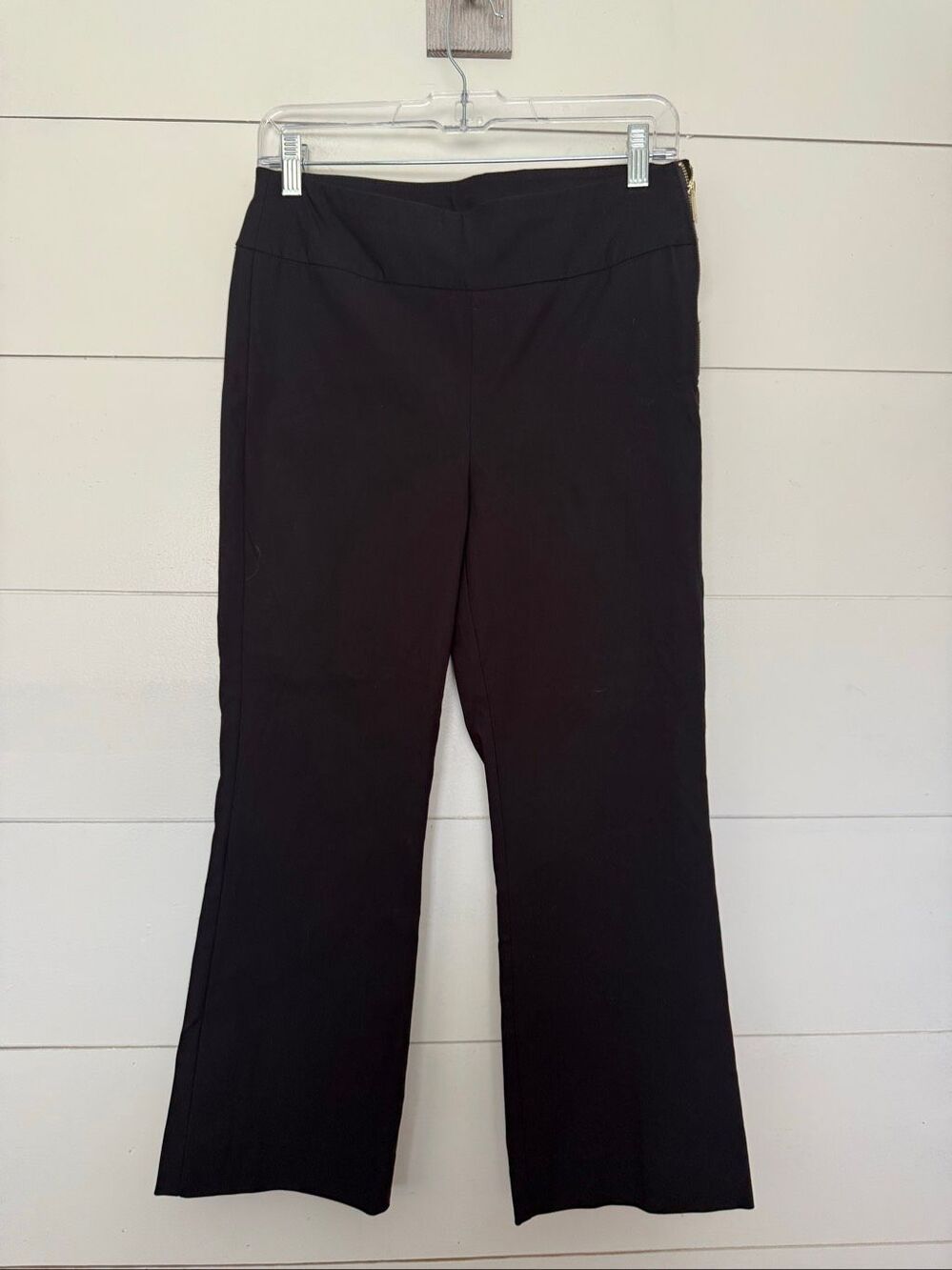 Chico’s Women’s 0 Black Pull on Flare Pants Stretchy